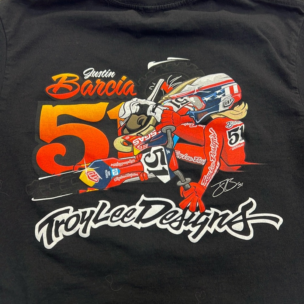 Justin Barcia Troy Lee Designs T-shirt Men’s Small NWOT